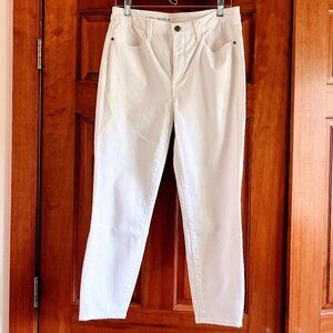 Talbots White High-Rise Jeggings Crop sz 6